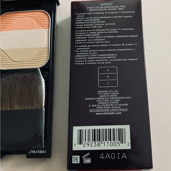 SHISEIDO - Face Colour Enhancing Trio - OR1 - - Peachy Tone- Brand New in Box! - Picture 2 of 3